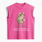 First Of All Jesus Thinks I'm A Delight Christian Women's Washed Tank Top