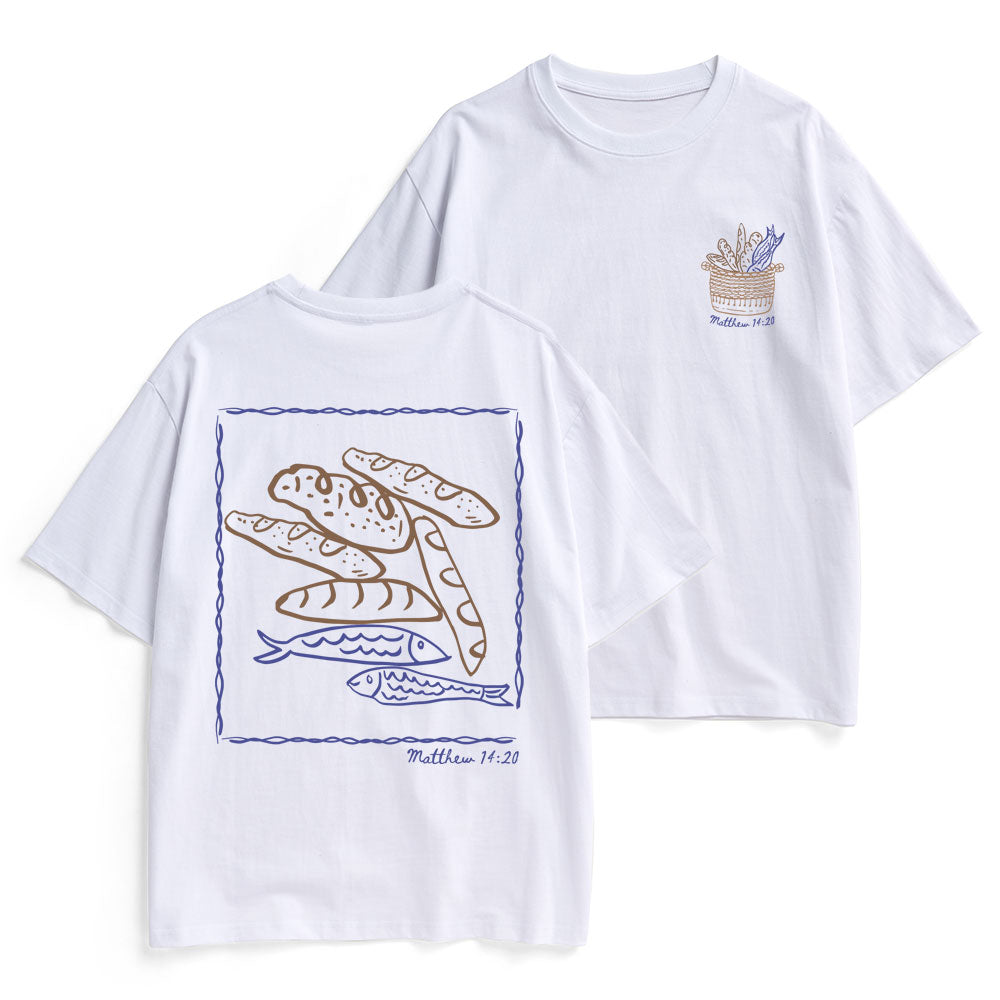 Fish & Loaves Christian Heavy Cotton T-Shirt