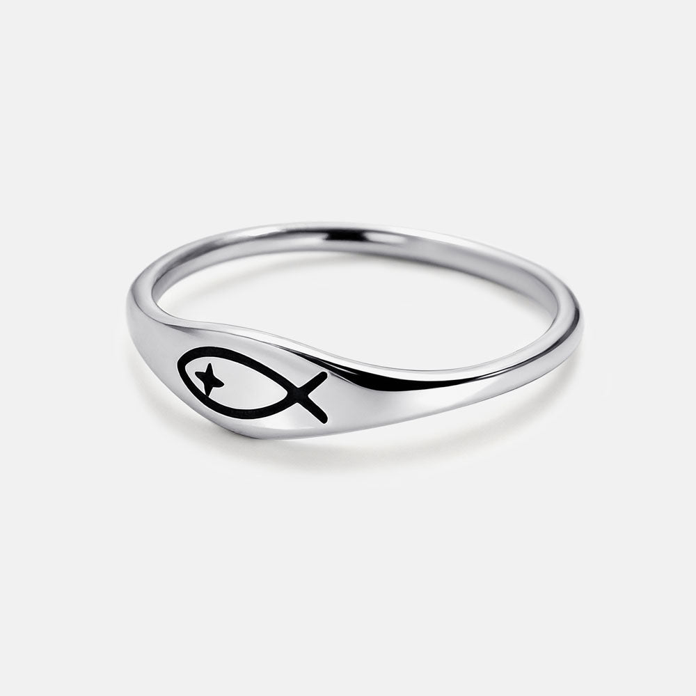 Fishers Of Men Christian 925 Sterling Silver Ring