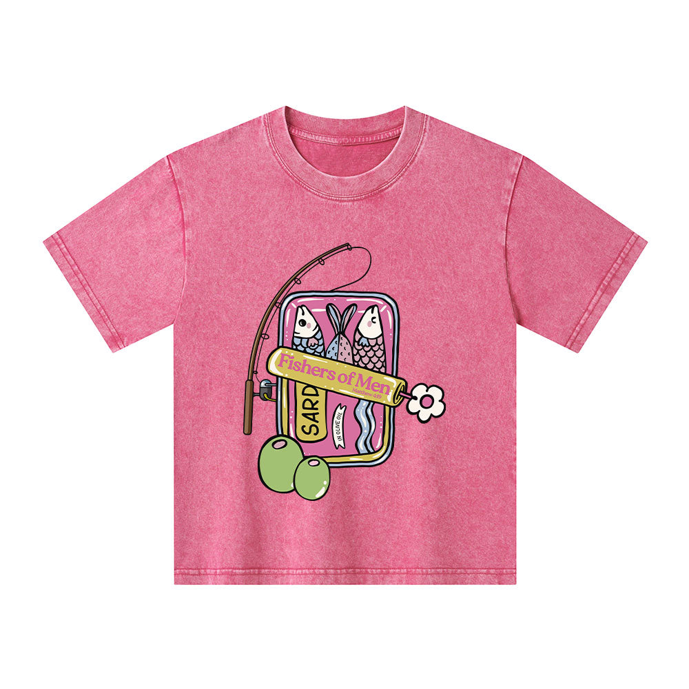 Fishers Of Man Christian Kid Washed T-Shirt