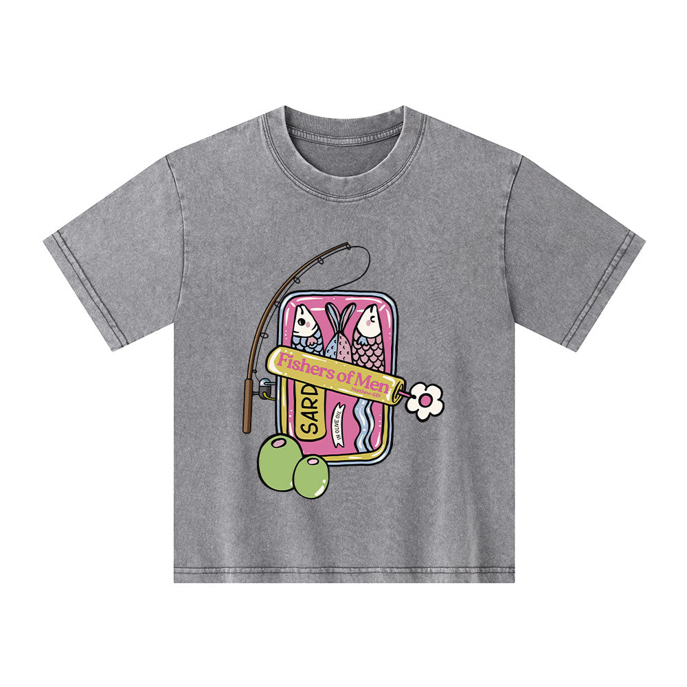 Fishers Of Man Christian Kid Washed T-Shirt