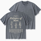 Fishers Of Man Christian Washed V-Neck T-Shirt