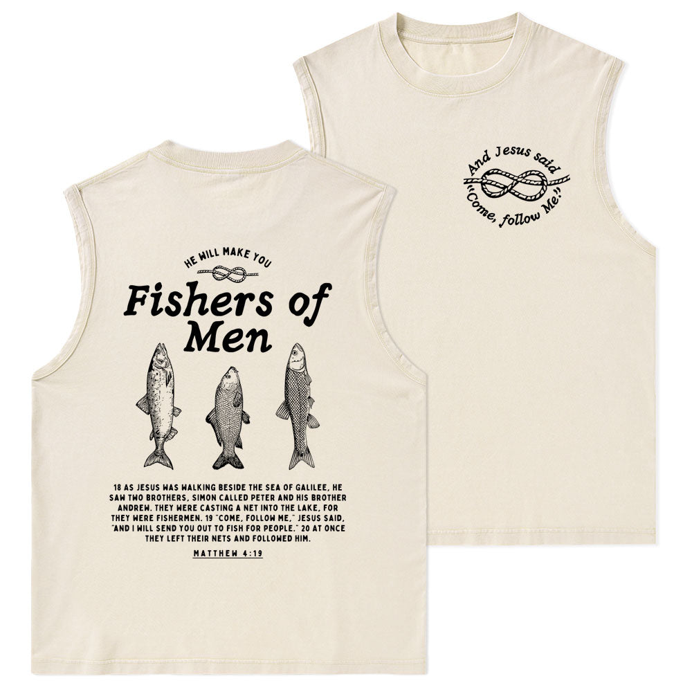 Fishers Of Men Christian Washed Tank Top