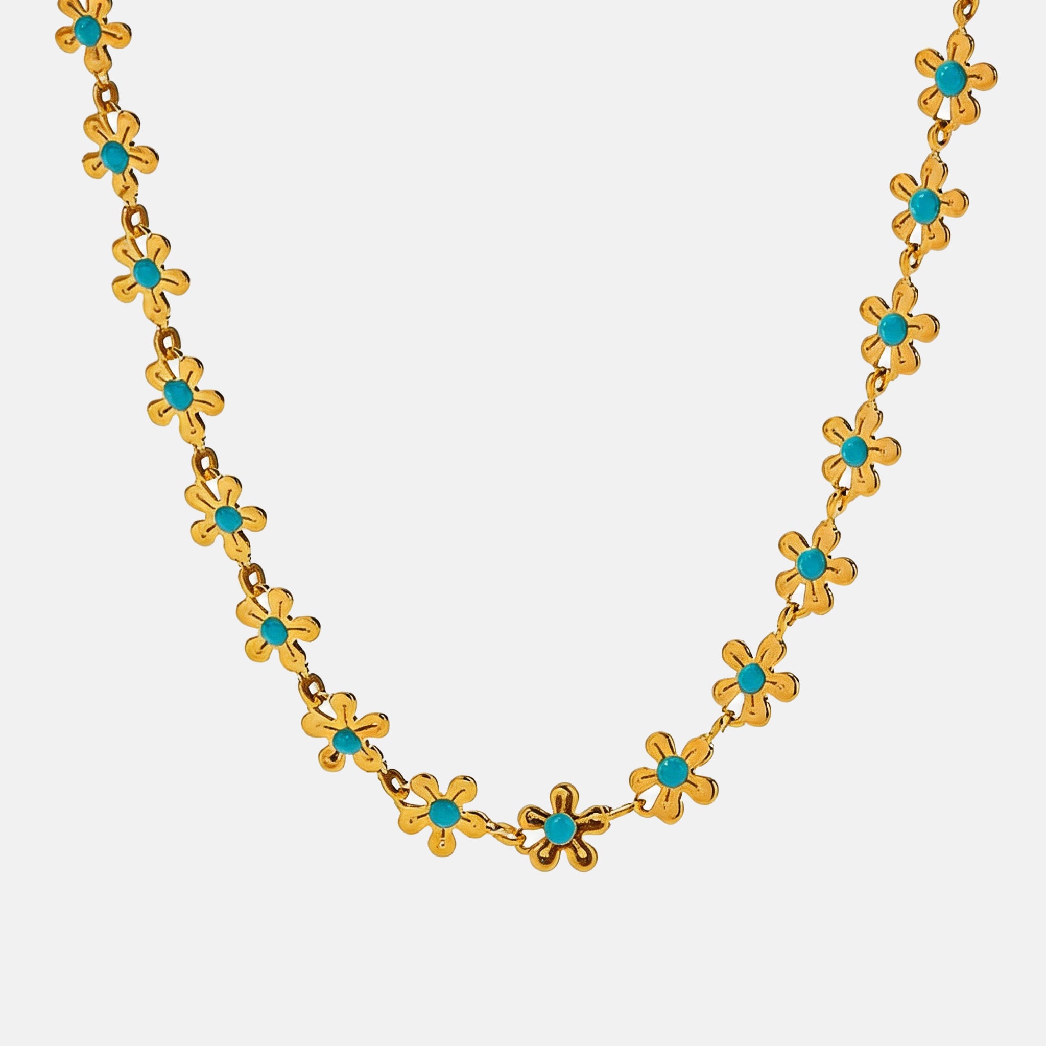 Floral Grace Christian Titanium Steel  Necklace