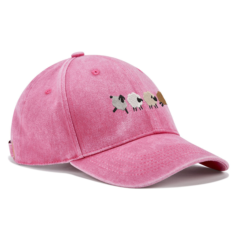 Follow Jesus Christian Washed Hat