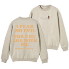 Follow Jesus Fear No Evil Christian Fleece Sweatshirt