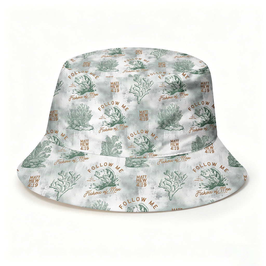 Follow Me I Will Make You Fishers Of Man Christian Leisure Bucket Hat