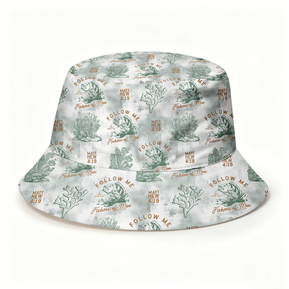 Follow Me I Will Make You Fishers Of Man Christian Leisure Bucket Hat
