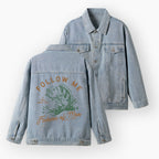 Follow Me I Will Make You Fishers Of Men Christian Denim Jacket