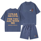 Follow The Jessus Christian Washed T-Shirt & Shorts