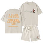Follow The Jessus Christian Washed T-Shirt & Shorts