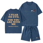 Follow The Jessus Christian Washed T-Shirt & Shorts