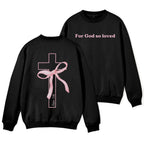 For God So Loved Christian Fleece Sweatshirt
