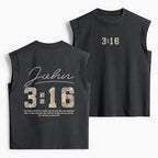 For God So Loved The World Camo Christian Women's Washed Tank Top