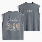 For God So Loved The World Camo Christian Women's Washed Tank Top