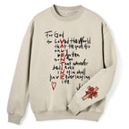 For God So Loved The World Christian Fleece Sweatshirt