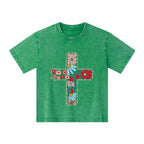 For God So Loved The World Christian Washed T-Shirt