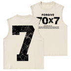 Forgive 70X7 Christian Washed Tank Top