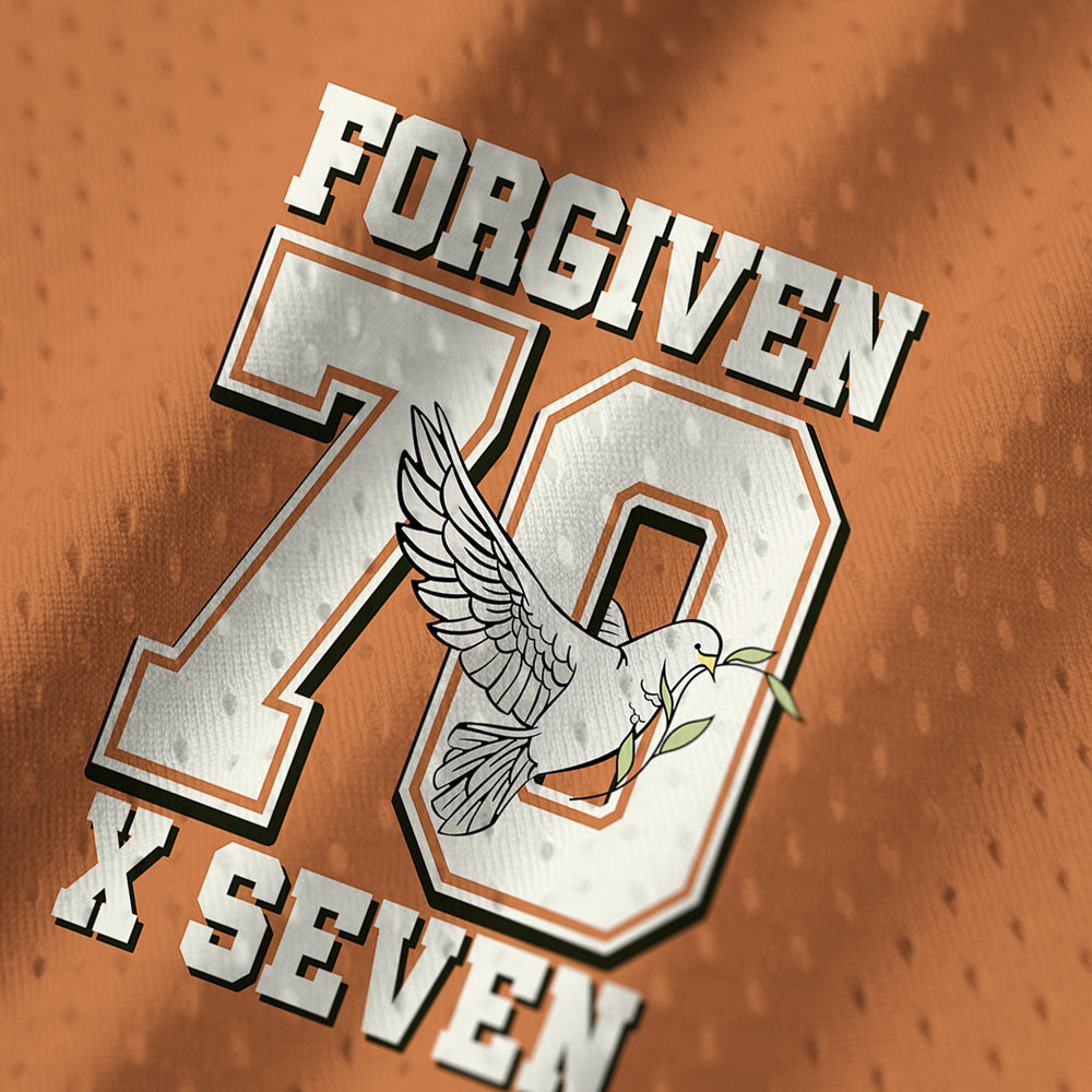 Forgiven Always Christian Mesh Jersey Tank Top