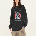 Fought The Good Fight Raccoon Washed Long Sleeve T-Shirt