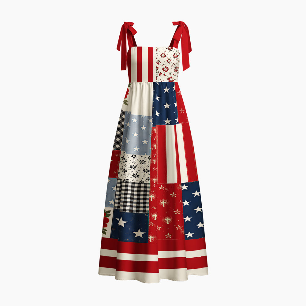Free Indeed Chrisitan Tie Shoulder Maxi Dress