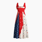 Freedom in Christ Chrisitan Tie Shoulder Maxi Dress