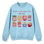 Fruit Of The Spirit Are My Jam Christian Fleece Sweatshirt