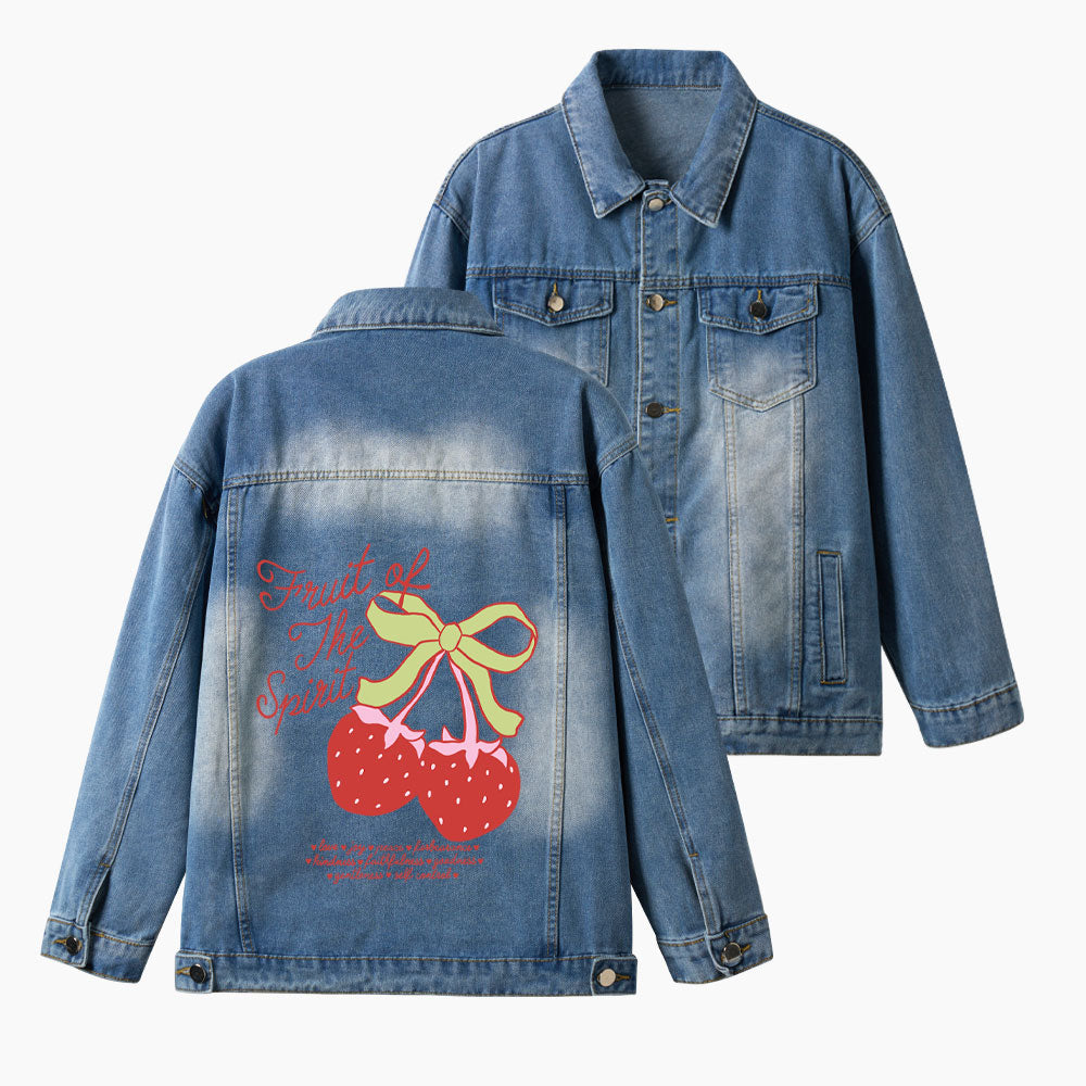 Fruit Of The Spirit Christian Denim Jacket