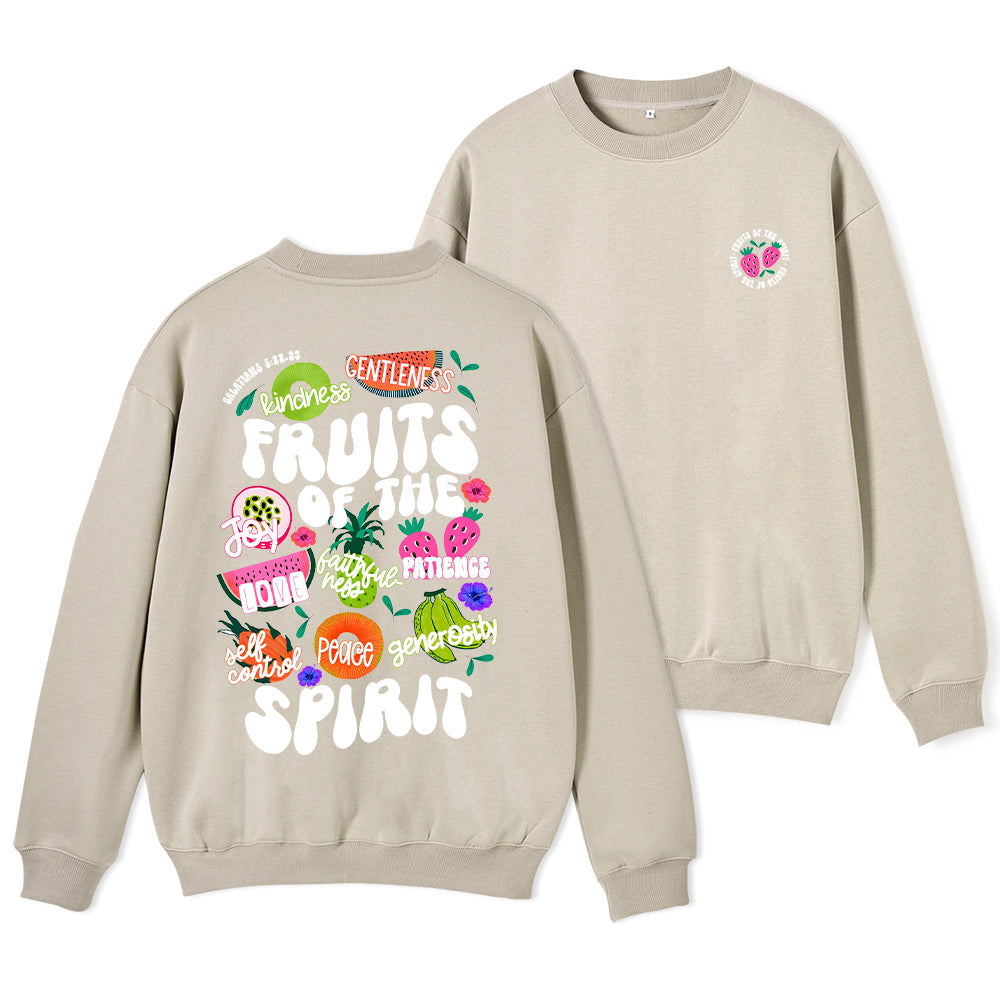 Fruit Of The Spirit Christian Fleece Sweatshirt