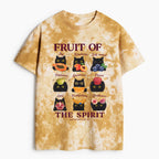 Fruit Of The Spirit Christian Heavy Cotton Tie Dye T-Shirt