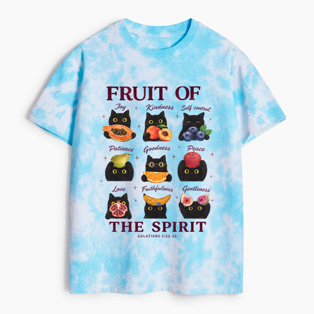 Fruit Of The Spirit Christian Heavy Cotton Tie Dye T-Shirt