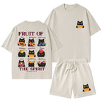 Fruit Of The Spirit Christian Washed T-Shirt & Shorts
