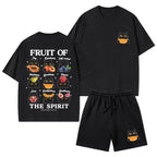 Fruit Of The Spirit Christian Washed T-Shirt & Shorts