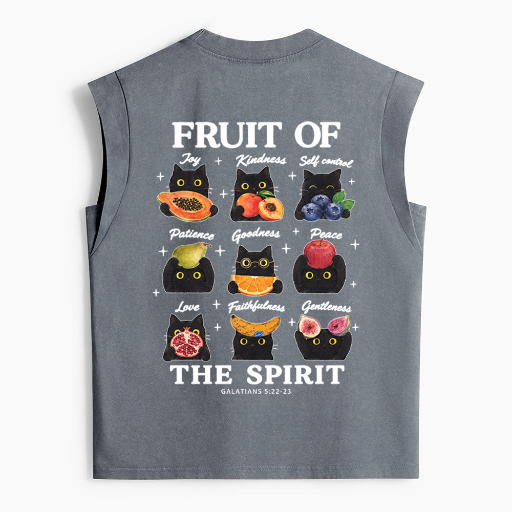 Fruit Of The Spirit Christian Women's Washed Tank Top