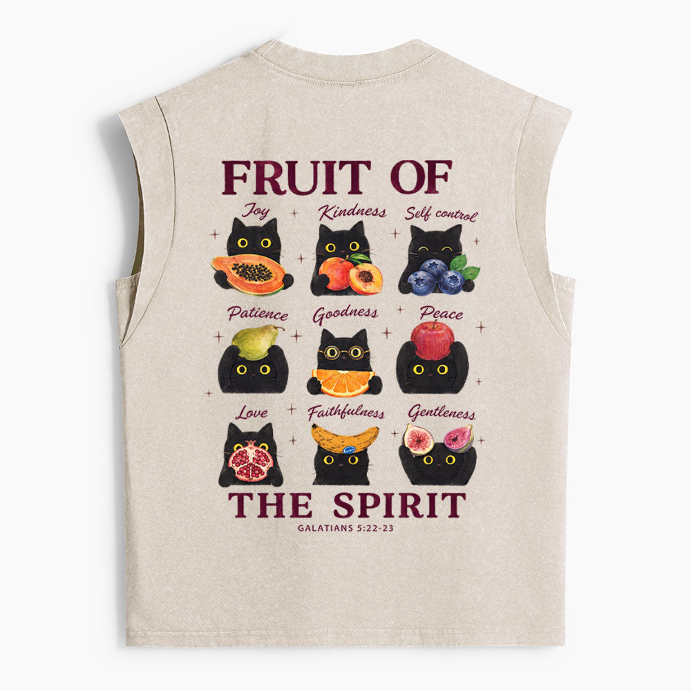Fruit Of The Spirit Christian Women's Washed Tank Top