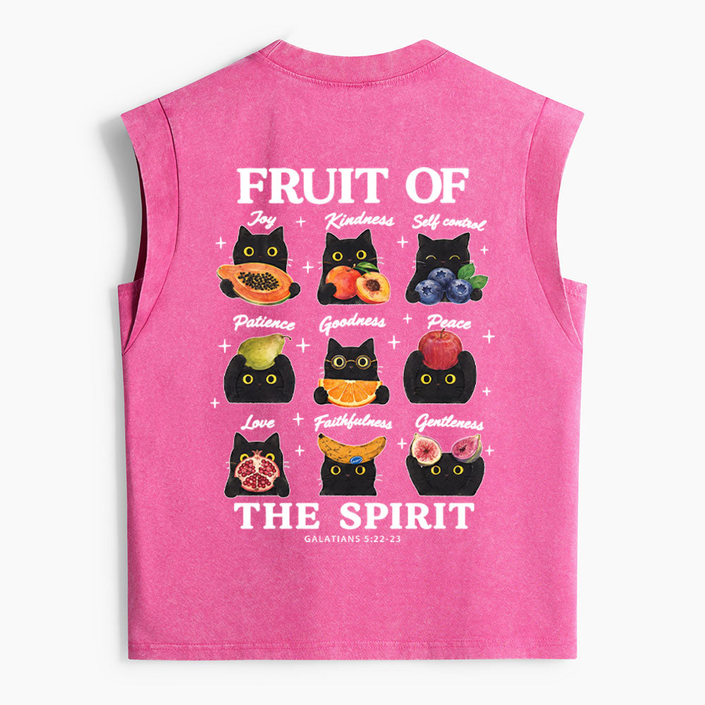 Fruit Of The Spirit Christian Women's Washed Tank Top