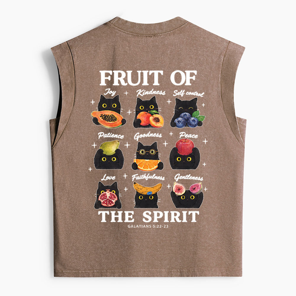 Fruit Of The Spirit Christian Women's Washed Tank Top