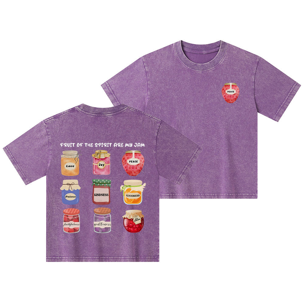Fruit Of The Spirit Christian Kid Washed T-Shirt