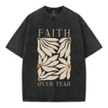 Faith Over Fear Christian Washed T-Shirt