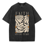 Faith Over Fear Christian Washed T-Shirt