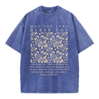 May The Lord Blessed You Christian Washed T-Shirt