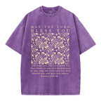 May The Lord Blessed You Christian Washed T-Shirt