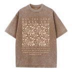 May The Lord Blessed You Christian Washed T-Shirt