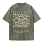 May The Lord Blessed You Christian Washed T-Shirt