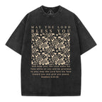 May The Lord Blessed You Christian Washed T-Shirt