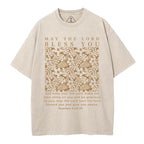May The Lord Blessed You Christian Washed T-Shirt