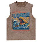 Get In Loser We Are Doing God's Will Christian Washed Tank Top
