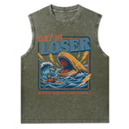 Get In Loser We Are Doing God's Will Christian Washed Tank Top