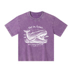 Get In Loser We're Doing God's Will Christian Kid Washed T-Shirt