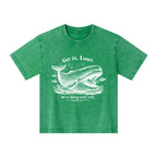Get In Loser We're Doing God's Will Christian Kid Washed T-Shirt